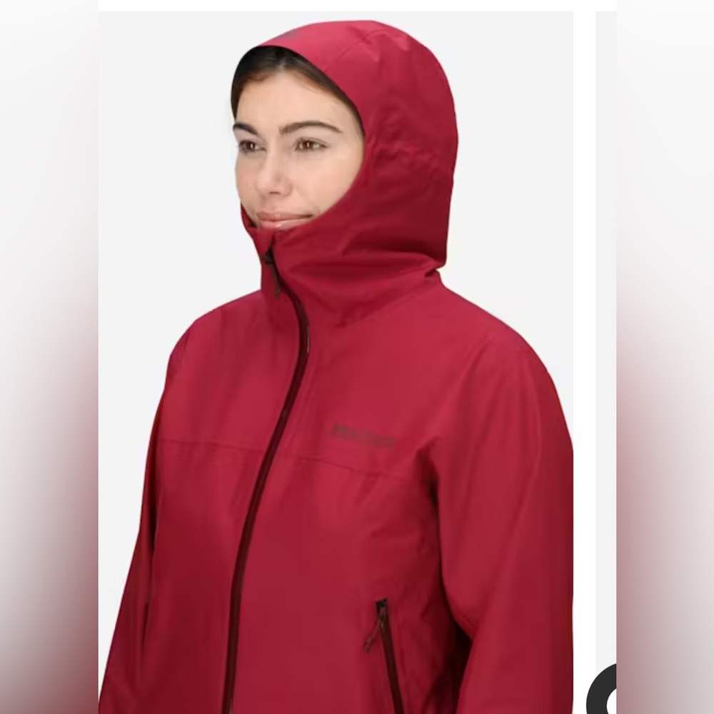 Marmot Women's Minimalist Red Rain Jacket - Picture 4 of 13